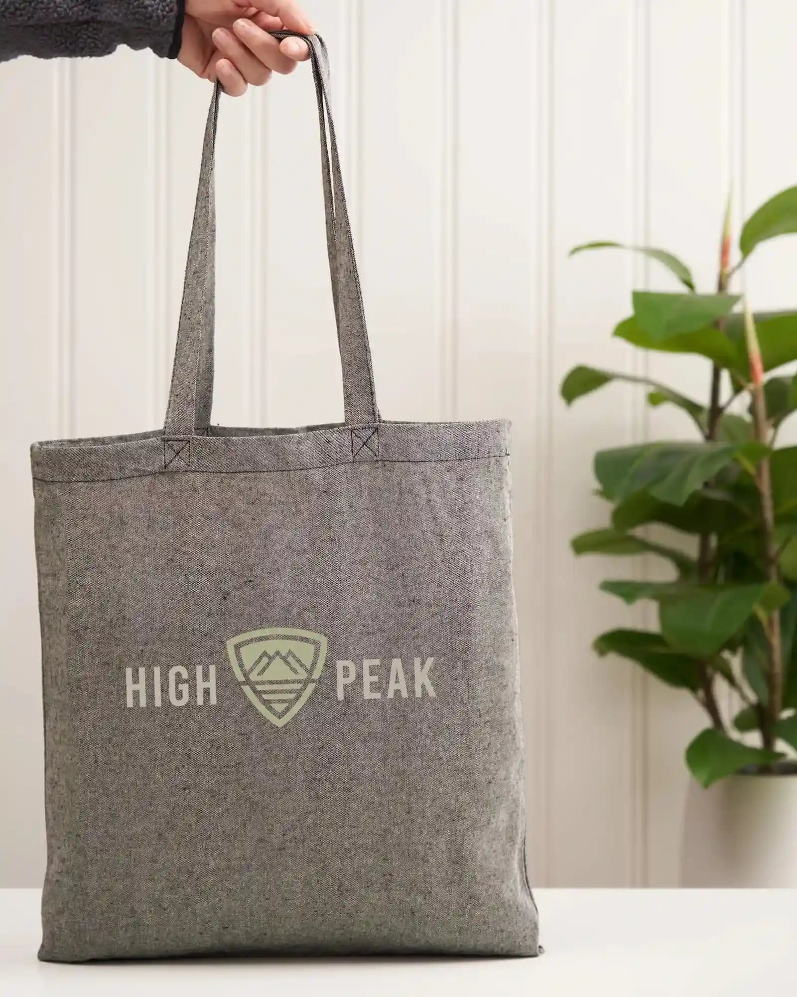 Custom recycled cotton RPET tote bag 16.5" x 15" - 6